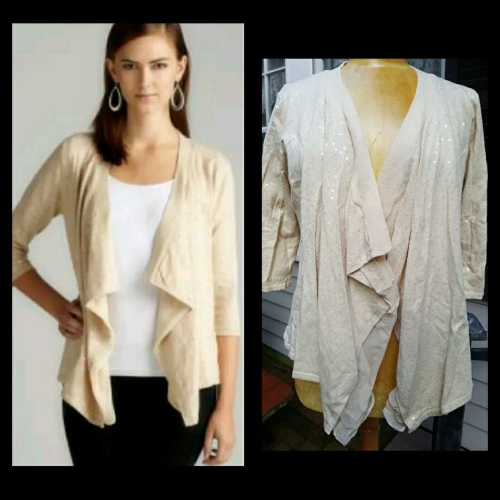 Minnie Rose Sequin Fly Away Cardigan top cottagecore
